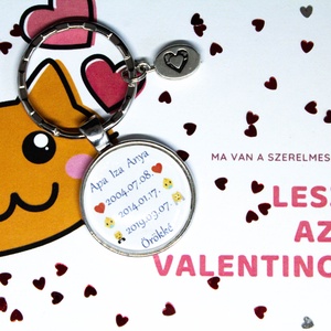 Kulcstartó fontos  dátumaitokkal - táska & tok - kulcstartó & táskadísz - kulcstartó - Meska.hu