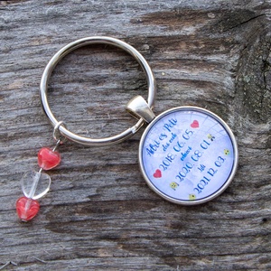 Kulcstartó fontos  dátumaitokkal - táska & tok - kulcstartó & táskadísz - kulcstartó - Meska.hu