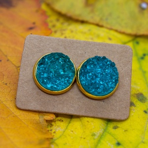 Berlin cabochon fülbevaló, Ékszer, Fülbevaló, Pötty fülbevaló, Ékszerkészítés, MESKA