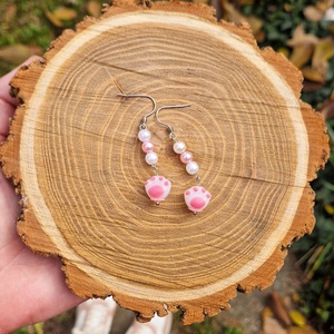 Tappancsos fülbevaló - ékszer - fülbevaló - lógó fülbevaló - Meska.hu