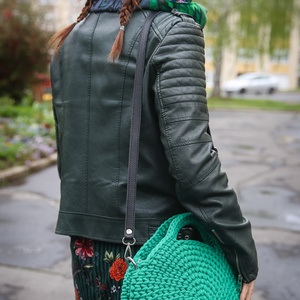 Francesca horgolt kézi- és crossbody táska - táska & tok - kézitáska & válltáska - vállon átvethető táska - Meska.hu