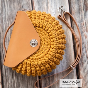 'Adele' horgolt kézi- és crossbody táska - táska & tok - kézitáska & válltáska - vállon átvethető táska - Meska.hu