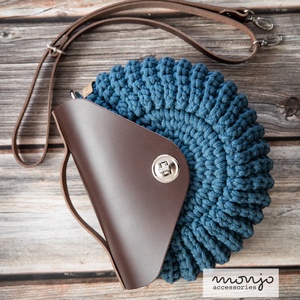 'Adele' horgolt kézi- és crossbody táska - táska & tok - kézitáska & válltáska - vállon átvethető táska - Meska.hu
