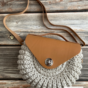 'Adele' horgolt kézi- és crossbody táska - táska & tok - kézitáska & válltáska - vállon átvethető táska - Meska.hu