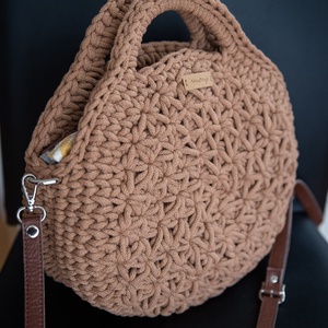 �Bella horgolt kézi- és crossbody táska - táska & tok - kézitáska & válltáska - vállon átvethető táska - Meska.hu
