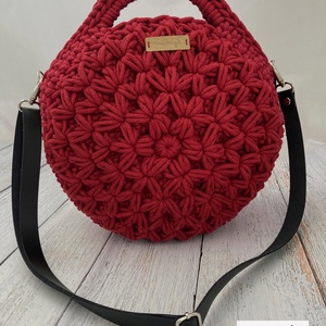 'Emma' horgolt kézi- és crossbody táska - táska & tok - kézitáska & válltáska - vállon átvethető táska - Meska.hu