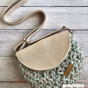 'Jolanda' horgolt kézi- és crossbody táska, Táska & Tok, Kézitáska & válltáska, Vállon átvethető táska, Horgolás, Varrás, MESKA
