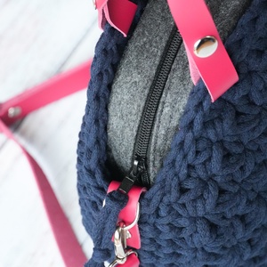 Bella horgolt kézi- és crossbody táska - táska & tok - kézitáska & válltáska - vállon átvethető táska - Meska.hu