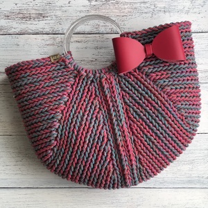 'Federica' horgolt kosártáska - nagy méret - táska & tok - kézitáska & válltáska - kézitáska - Meska.hu