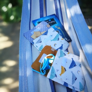 T e x t i l táska/tároló - okkersárga bálna  - táska & tok - bevásárlás & shopper táska - shopper, textiltáska, szatyor - Meska.hu