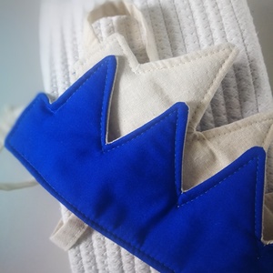 Textil korona, fejdísz - királykék - játék & sport - szerepjáték - Meska.hu