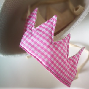 Textil korona, fejdísz - kockás  - játék & sport - szerepjáték - Meska.hu