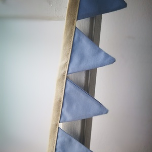 Zászlófüzér, Textil Girland Dekoráció, Babaszoba Dekor, Mini Háromszög Zászló - otthon & életmód - dekoráció - fali és függő dekoráció - álomfogó - Meska.hu