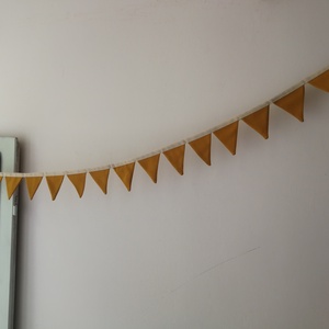Zászlófüzér, Textil Girland Dekoráció, Babaszoba Dekor, Mini Háromszög Zászló - otthon & életmód - dekoráció - fali és függő dekoráció - girland, zászlófűzér - Meska.hu