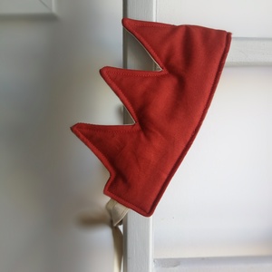 Textil korona, fejdísz - téglavörös - játék & sport - szerepjáték - Meska.hu