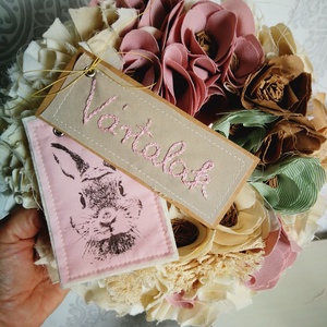 Tavaszi pasztell boho dekoráció - 26 cm - Meska.hu