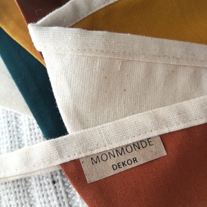 Zászlófüzér, Textil Girland Dekoráció, Babaszoba Dekor, Háromszög Zászló - otthon & életmód - babaszoba, gyerekszoba - babaszoba dekoráció - Meska.hu