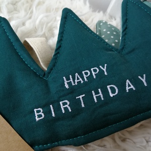 AKCIÓS Textil korona, fejdísz - Happy Birthday, Játék & Sport, Szerepjáték, Varrás, MESKA