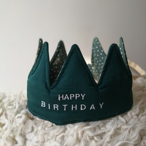 AKCIÓS Textil korona, fejdísz - Happy Birthday - játék & sport - szerepjáték - Meska.hu
