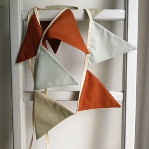 Zászlófüzér, Textil Girland Dekoráció, Babaszoba Dekor - otthon & életmód - babaszoba, gyerekszoba - babaszoba dekoráció - Meska.hu