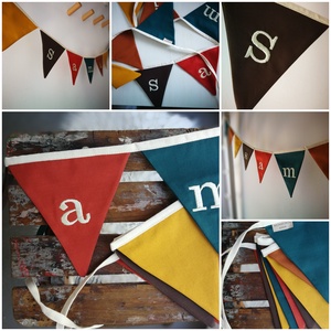 Zászlófüzér, Textil Girland Dekoráció - egyedi rendelés - otthon & életmód - babaszoba, gyerekszoba - babaszoba, gyerekszoba - Meska.hu