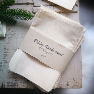 Adventi kalendárium zsákok  24 db hímzés nélküli változat, saját díszítéshez - 17 x 12 cm - Meska.hu