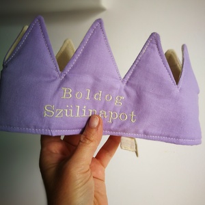 Textil korona, fejdísz - Boldog szülinapot, Játék & Sport, Szerepjáték, Varrás, MESKA