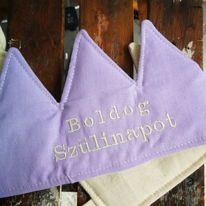 Textil korona, fejdísz - Boldog szülinapot - játék & sport - szerepjáték - Meska.hu