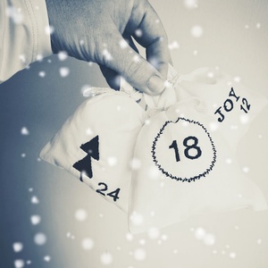 Adventi kalendárium szett, géppel hímzett skandináv - 24 darabos szett - karácsony - adventi díszek - adventi naptár - Meska.hu