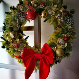 Kézműves ünnepi koszorú+ klasszikus hangulatban - Meska.hu