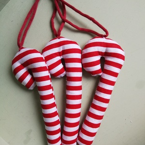 Cukorpálca karácsonyi függődísz dekoráció - 3 db  - karácsony - karácsonyi lakásdekoráció - karácsonyfadíszek - Meska.hu