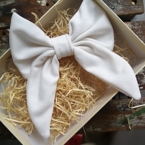 Textil masni dekoráció, fehér - darabáras, Karácsony, Karácsonyi lakásdekoráció, Karácsonyfadíszek, Varrás, MESKA