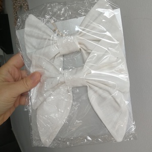 Textil masni dekoráció, fehér - darabáras - karácsony - karácsonyi lakásdekoráció - karácsonyfadíszek - Meska.hu