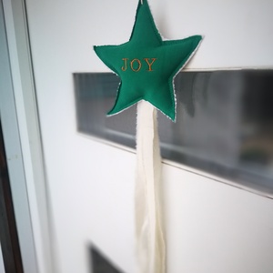 Bohém kézműves csillag dekoráció - karácsony - karácsonyi lakásdekoráció - karácsonyfadíszek - Meska.hu