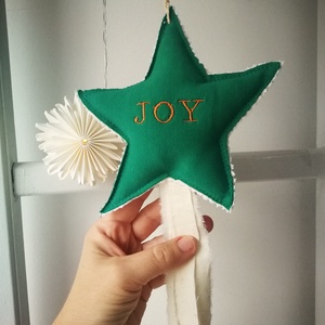 Bohém kézműves csillag dekoráció - Meska.hu