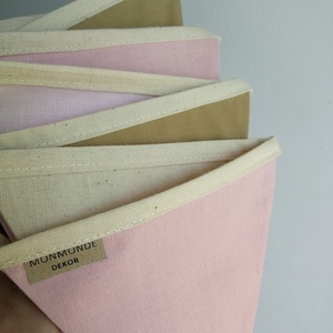 Zászlófüzér, Textil Girland Dekoráció, Babaszoba Dekor, Háromszög Zászló - Meska.hu