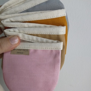 Zászlófüzér, Textil Girland Dekoráció, Babaszoba Dekor, Félkör Zászló - otthon & életmód - dekoráció - fali és függő dekoráció - girland, zászlófűzér - Meska.hu