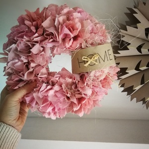 Textilszálas pasztell dekoráció, kopogtató - 26 cm , Otthon & Életmód, Dekoráció, Ajtó- és ablak dekoráció, Ajtódísz & Kopogtató, Csomózás, MESKA