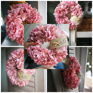 Textilszálas pasztell dekoráció, kopogtató - 26 cm  - otthon & életmód - dekoráció - ajtó- és ablak dekoráció - ajtódísz & kopogtató - Meska.hu