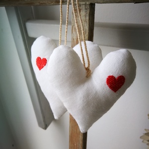 Szív függődísz, dekorációs kiegészítő  - 3 darabos szett  - otthon & életmód - dekoráció - fali és függő dekoráció - falra akasztható dekor - Meska.hu