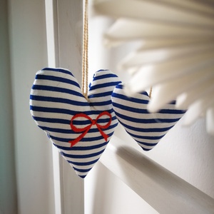 Szív függődísz, dekorációs kiegészítő  - 4 darabos szett  - otthon & életmód - dekoráció - fali és függő dekoráció - falra akasztható dekor - Meska.hu