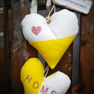 Szív függődísz, dekorációs kiegészítő  - 2 darabos szett  - otthon & életmód - dekoráció - fali és függő dekoráció - falra akasztható dekor - Meska.hu