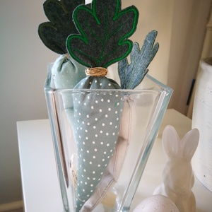 Textil dekorációs szett, Babaszoba kiegészítő, géppel hímzett répa csomag - 3 darabos - ünnepi díszek, dekorációk - húsvéti díszek és dekorációk - húsvéti asztaldíszek - Meska.hu