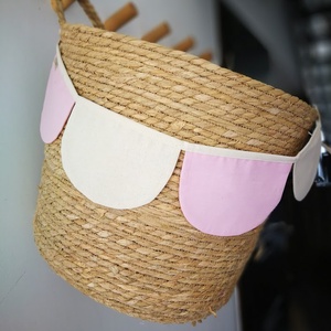Zászlófüzér, Textil Girland Dekoráció, Babaszoba Dekor, Félkör Zászló - baba - mama - babaszoba dekoráció - babaszoba füzér, girland  - Meska.hu