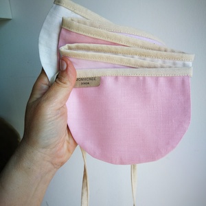 Zászlófüzér, Textil Girland Dekoráció, Babaszoba Dekor, Félkör Zászló - baba - mama - babaszoba dekoráció - babaszoba füzér, girland  - Meska.hu