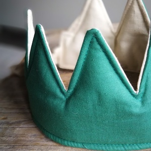 Textil korona, fejdísz - erdei fű - Meska.hu