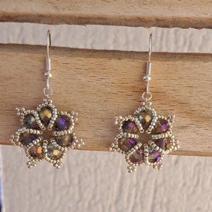 Virág fülbevaló - ékszer - fülbevaló - lógó fülbevaló - Meska.hu