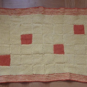 Kötött pamut baba takaró patchwork stílusban -  - Meska.hu
