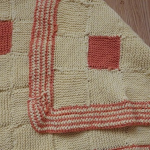 Kötött pamut baba takaró patchwork stílusban -  - Meska.hu