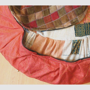 AKCIÓ! Nagy méretű textil puff zsámoly ottomán -  - Meska.hu
